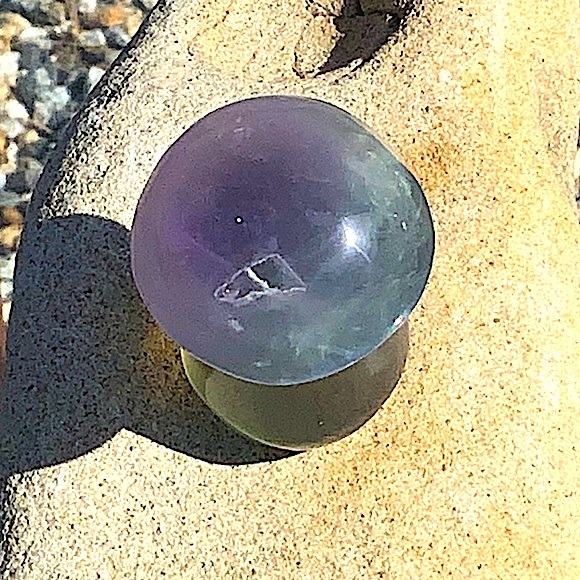 RAINBOW FLUORITE QUARTZ MUSHROOM HEALING STONE 2 IN TALL NEW - Picture 5 of 7